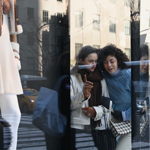 A_stylishly_dressed_woman_reflected_in_a_shop_window_on_a_sunny_day_ours